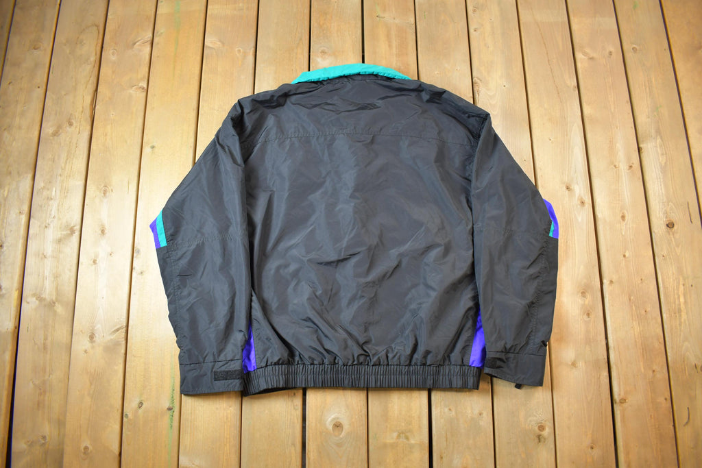 Vintage 1990s Columbia Sports Bright Coloured Light Jacket Windbreaker