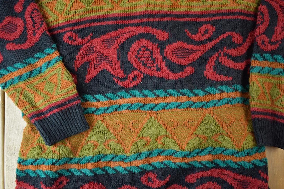 Vintage 1990s Courtney Rhodes Knit Open Long Sweater