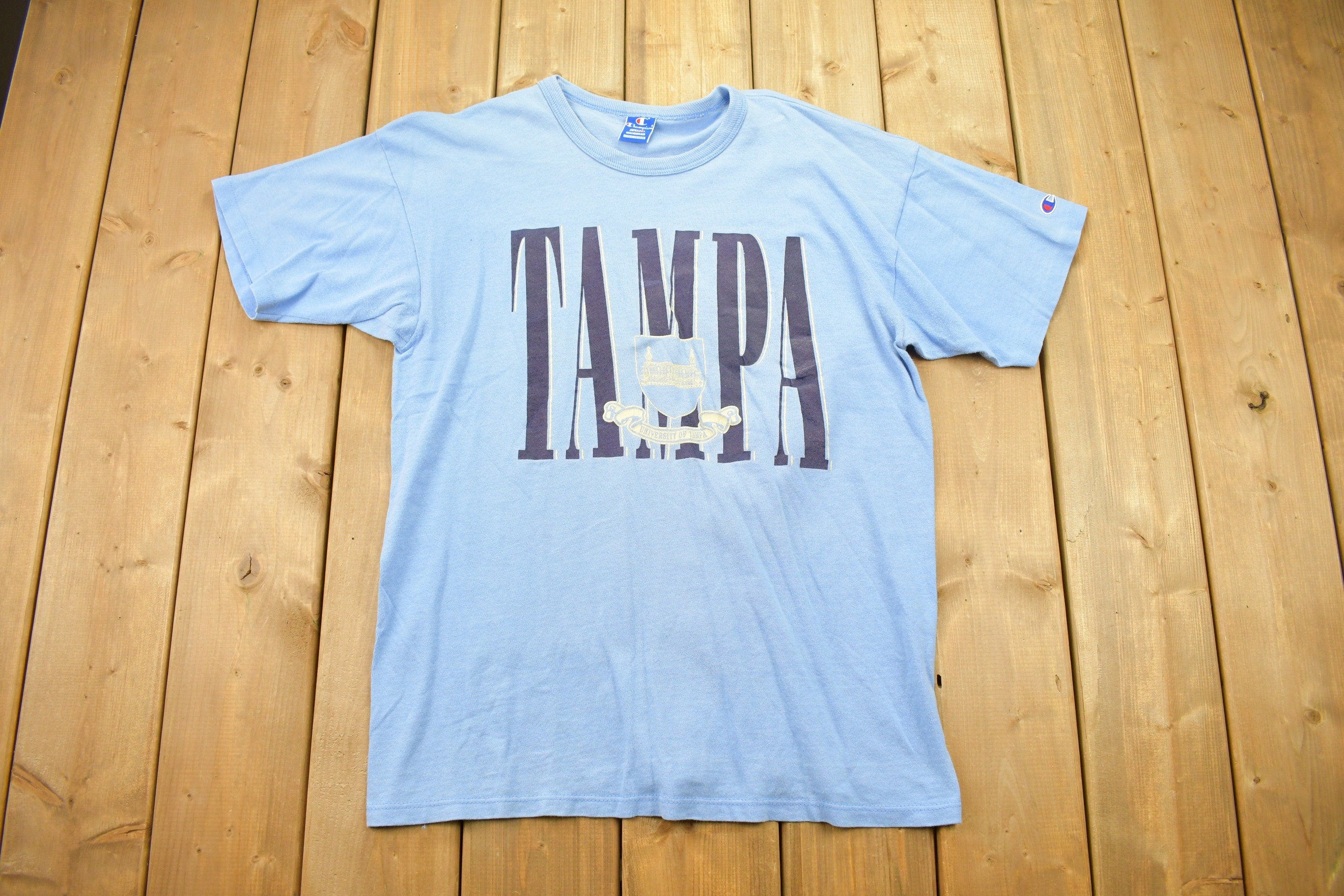 Vintage 1990s University Of Tampa Champion T Shirt