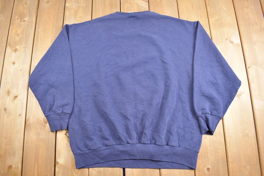 Vintage 1990s Cute Teddy Bear and Kitten Graphic Crewneck