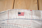 Vintage 2000s True Religion Embroidered White Denim Pants Size 38x30