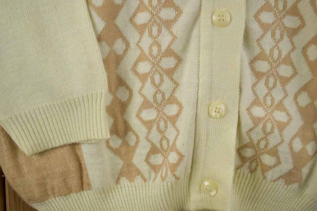 Vintage 1990s Shahzeb Knit Cardigan Sweater