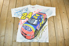 Vintage 1997 Jeff Gordon All Over Print NASCAR Racing T-Shirt Men's Medium