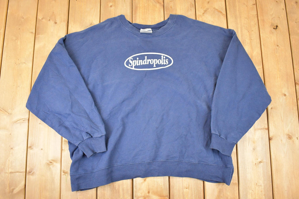 Vintage 1990s Spindropolis Graphic Print Crewneck Sweatshirt Mens XXL