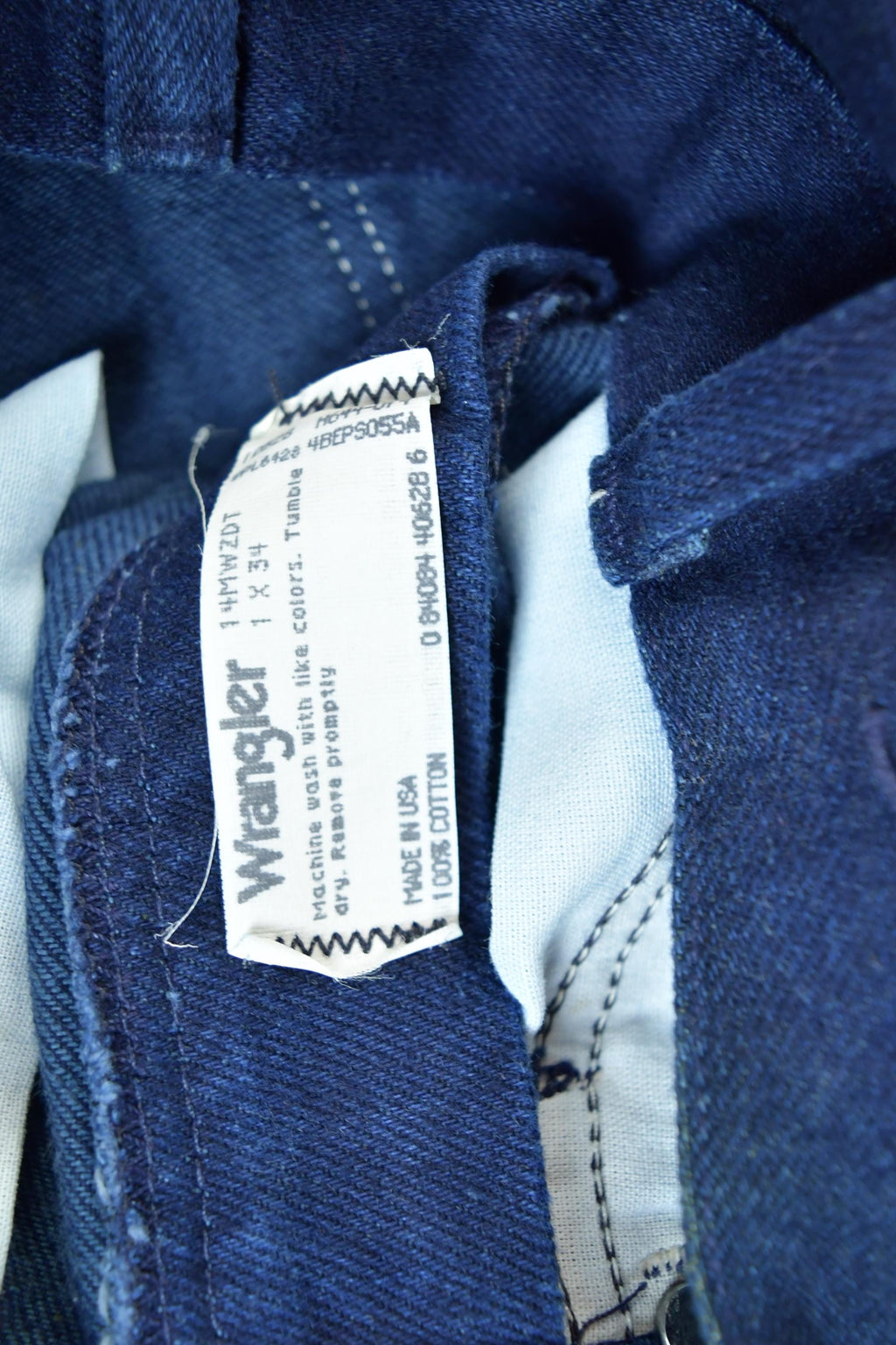 Vintage 1960s Deadstock Wrangler Cowboy Cut Denim Jeans Size 20 x 27 Made In USA