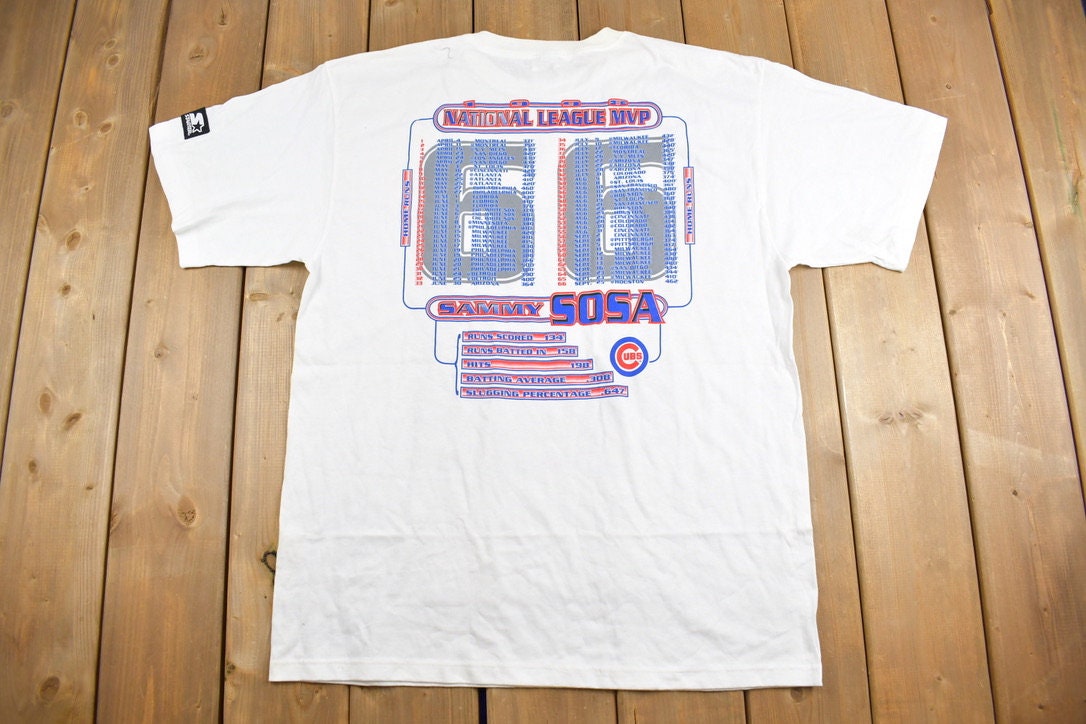 Vintage 1998 Sammy Sosa Cubs MVP Graphic T-Shirt