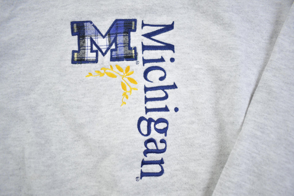 Vintage 1990s University Of Michigan Crewneck Made In USA - Large