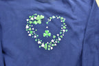 Vintage 1990's Irish Heart Embroidered Crewneck Sweatshirt