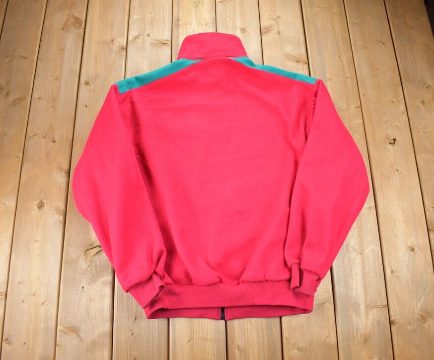 Vintage 1990s Columbia Sportswear Full Zip Thick Fleece Sweater