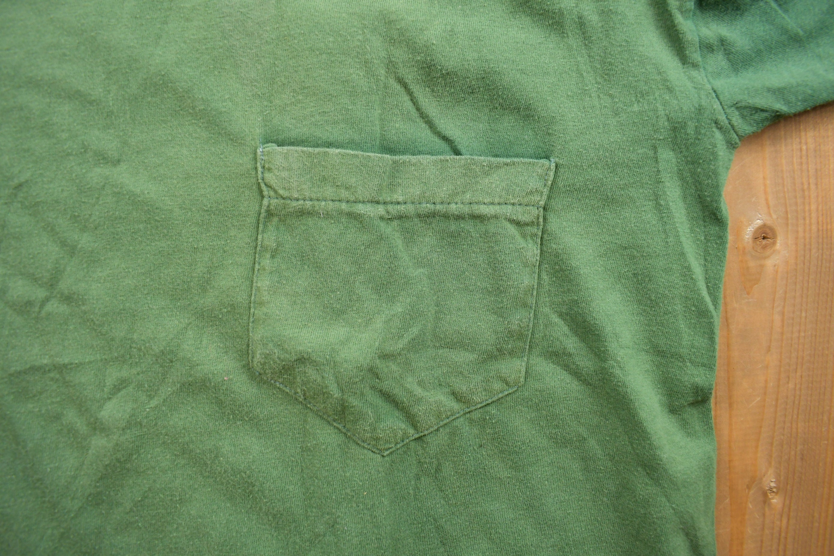 Vintage 1990s Sun Faded Blank Pocket Tee