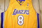Vintage 2001 Deadstock Kobe Bryant Los Angeles Lakers #8 Nike Team Jersey Size XXL
