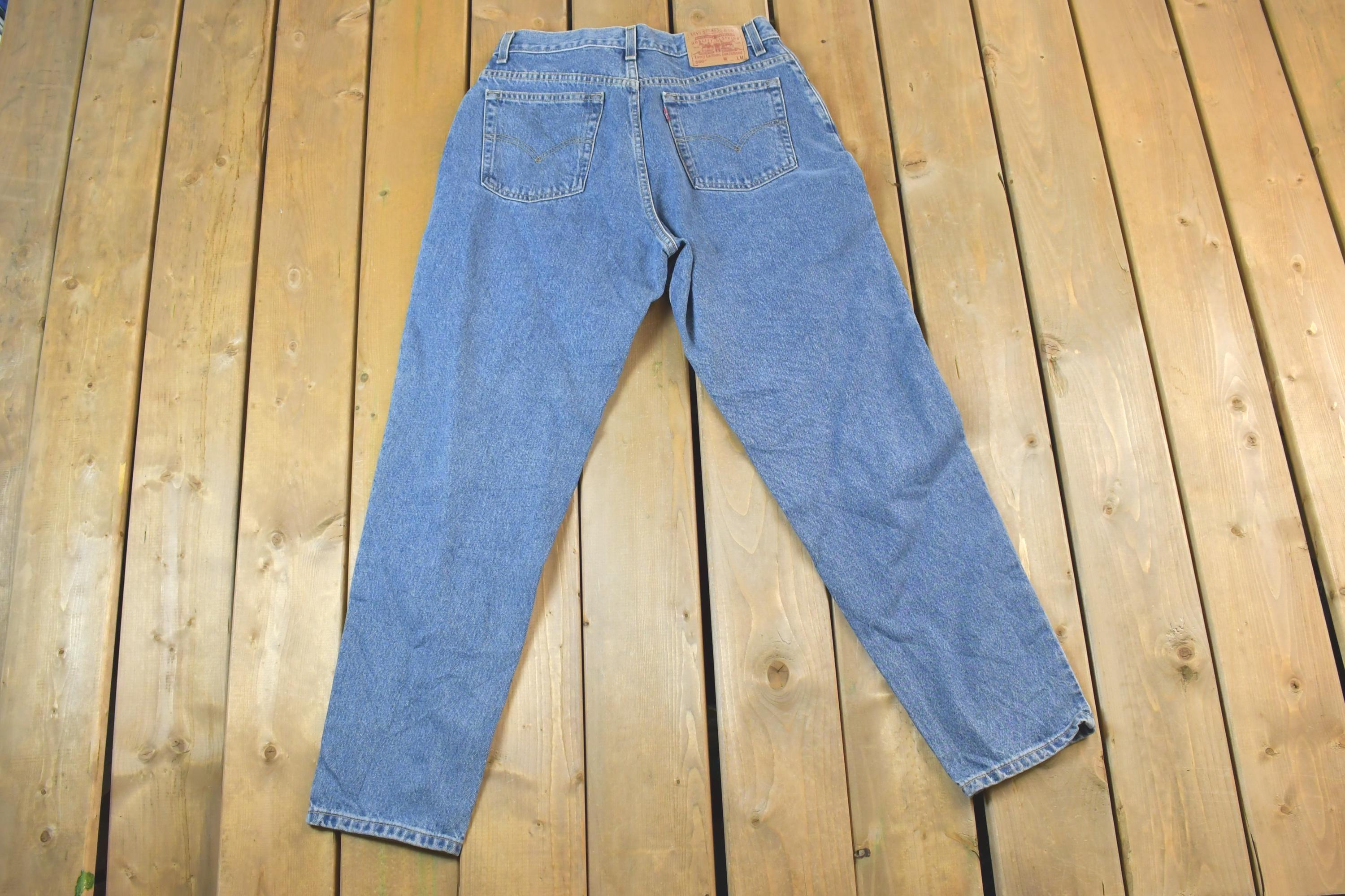 Vintage 1990's Levi Strauss 550 Red Tab Denim Jeans Size 32x29