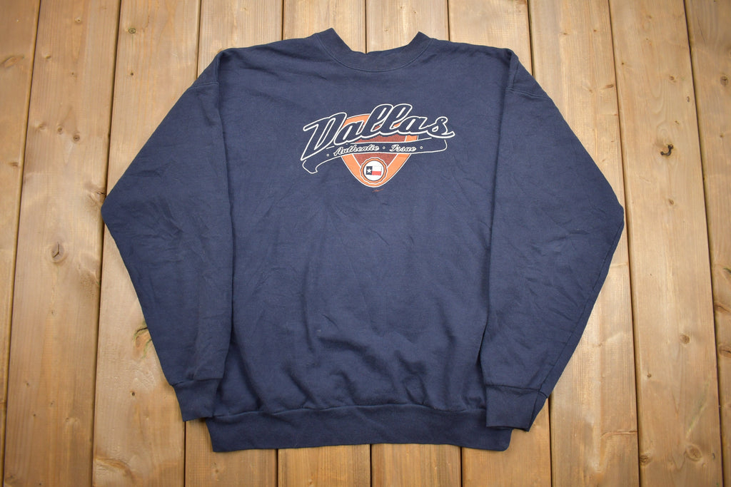 Vintage 1990s 'Dallas' Graphic Crewneck Sweatshirt