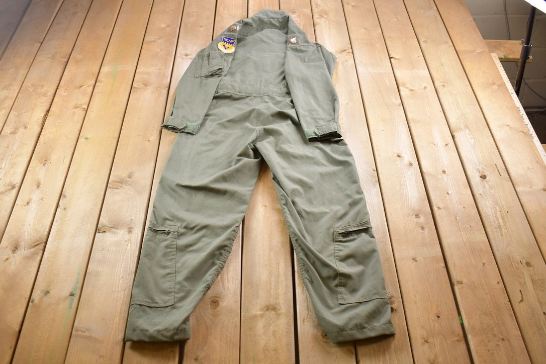 Vintage 1985 ArmyAir Force Coveralls Size 38 Regular / Streetwear / Army Jumper / Military Pant's / Vintage Cargos / True Vintage