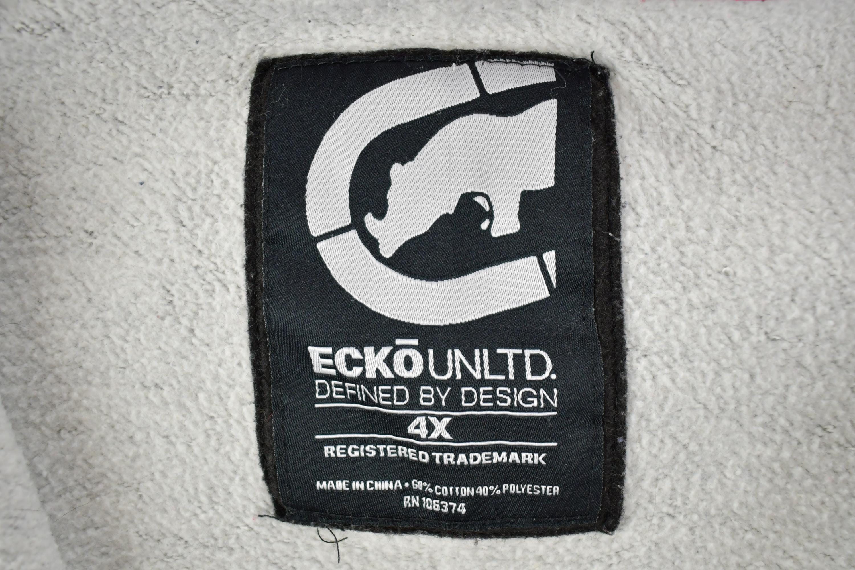 Vintage 1990s Marc Ecko Unltd Zip Up Hoodie Sweatshirt