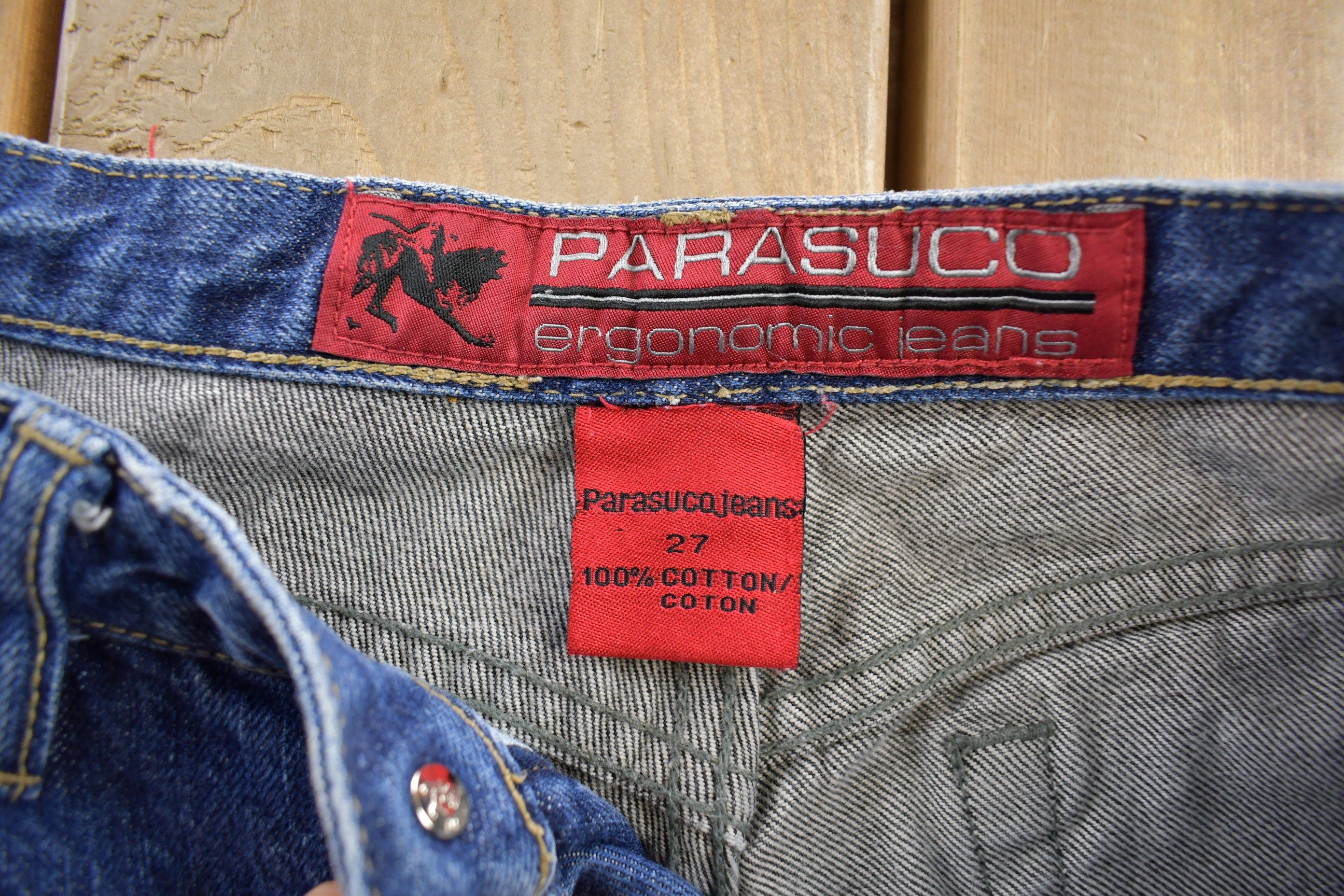 Vintage 1990s Two Tone Parasuco Jeans Size 34x33