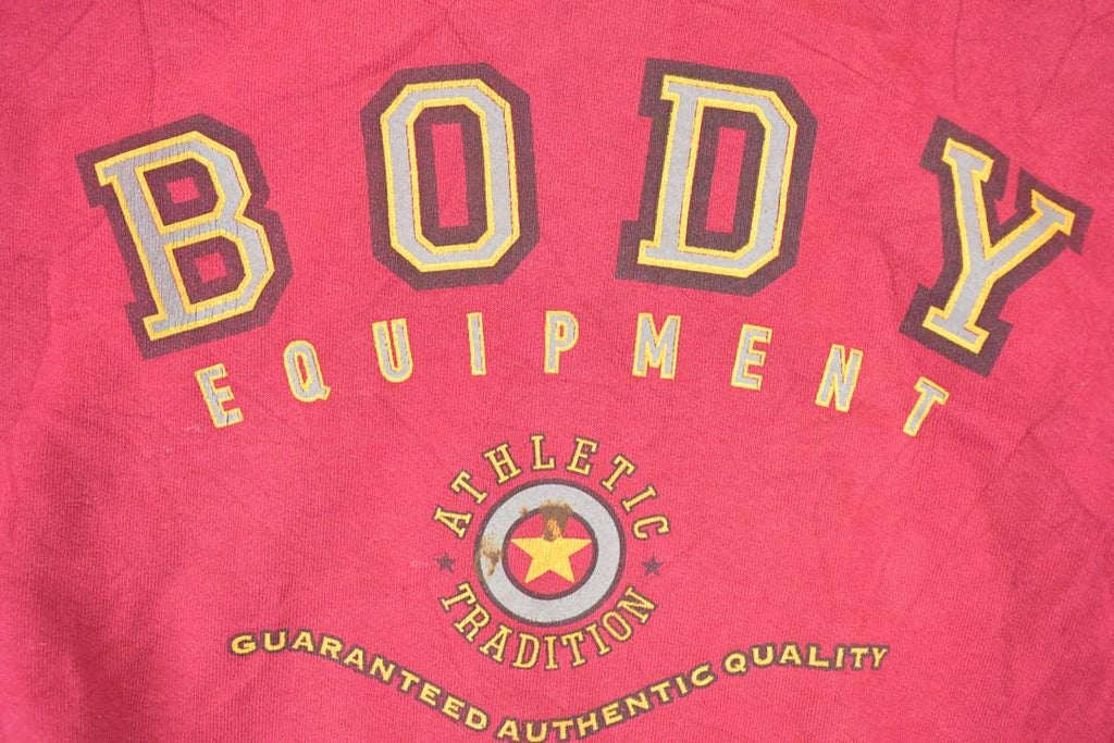 Vintage 1990s Body Equipment Graphic Print Crew Neck Sweatshirt Men's L