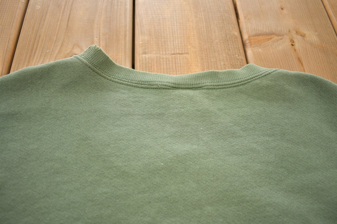 Vintage 1990s Forrest Green Nike Crewneck Sweatshirt
