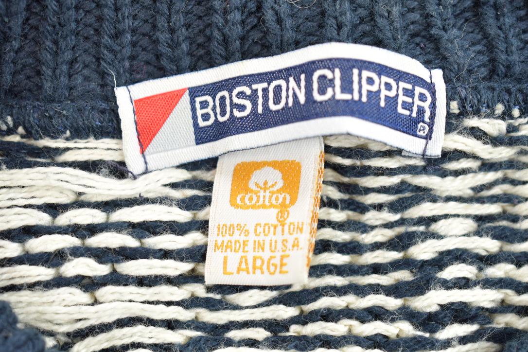 Vintage 1990s BOSTON CLIPPER Knit Crewneck Sweater