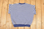 Vintage 1990s Sports Accent Embroidered Nautical Crewneck Sweatshirt Men's PM