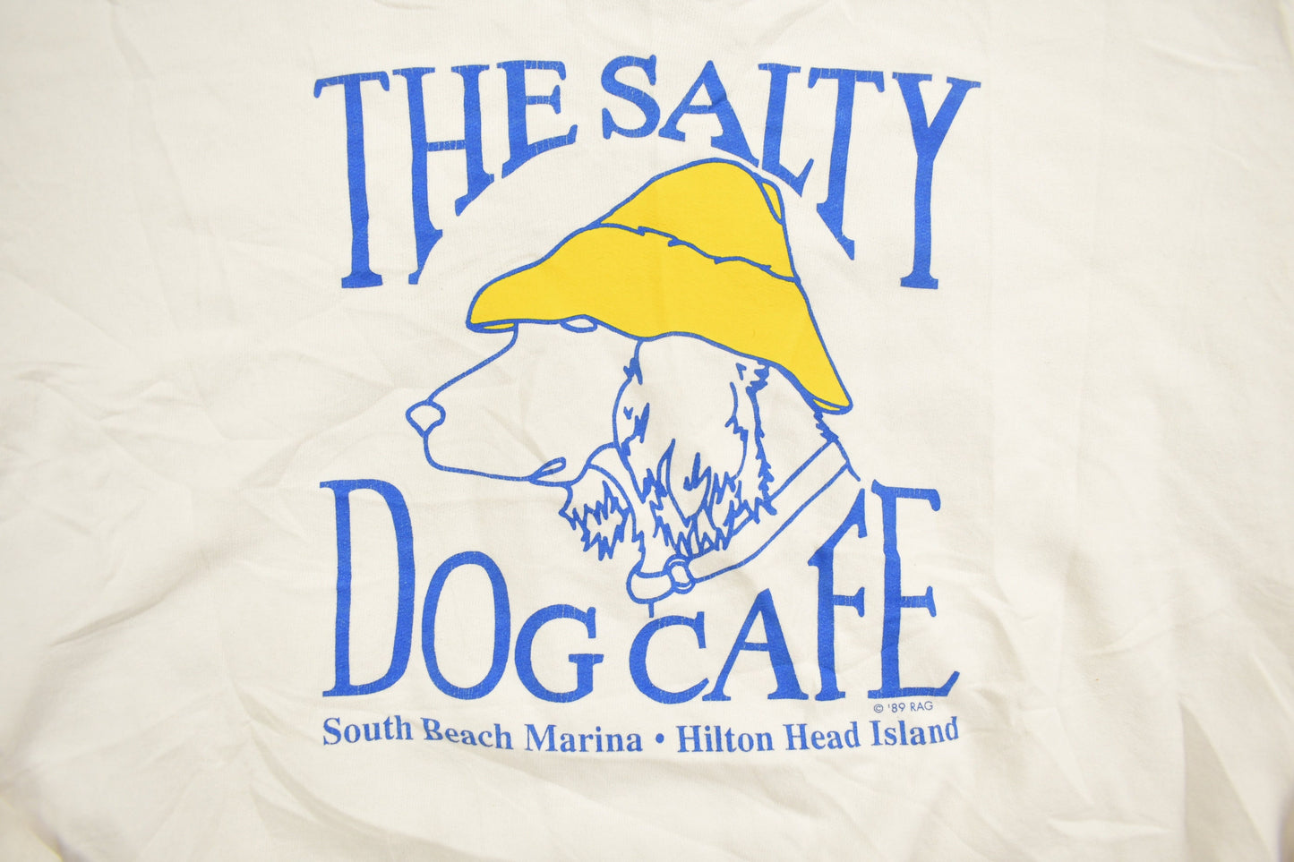 Vintage 1980s Hilton Head The Salty Dog Cafe Crewneck Sweatshirt / 80s Crewneck / Souvenir Sweater / Hanes / Travel And Vacation