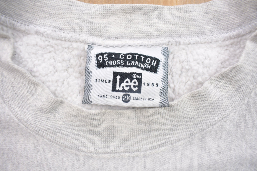 Vintage 1990s Lee Blank Grey Crewneck Sweatshirt