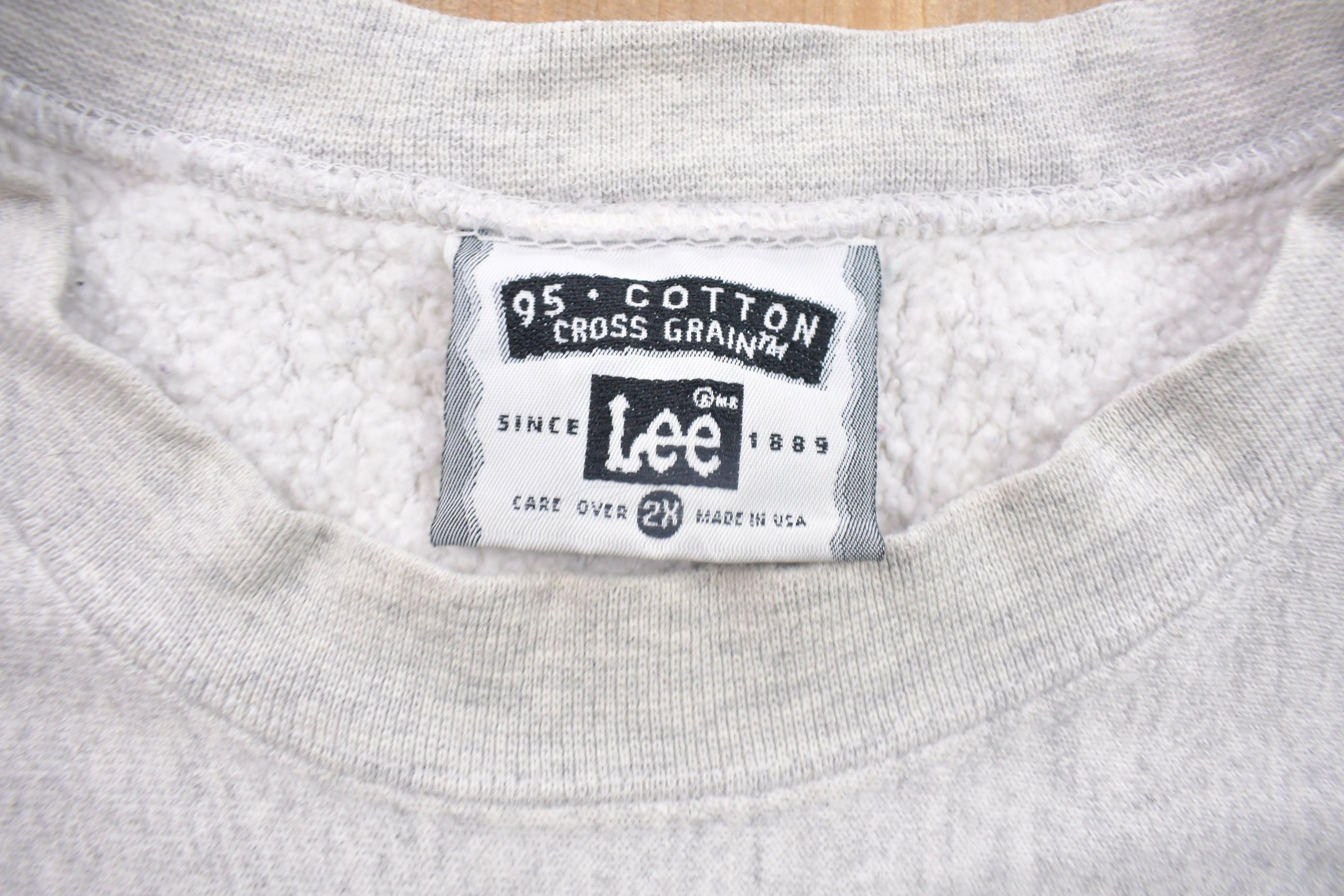 Vintage 1990s Lee Blank Grey Crewneck Sweatshirt