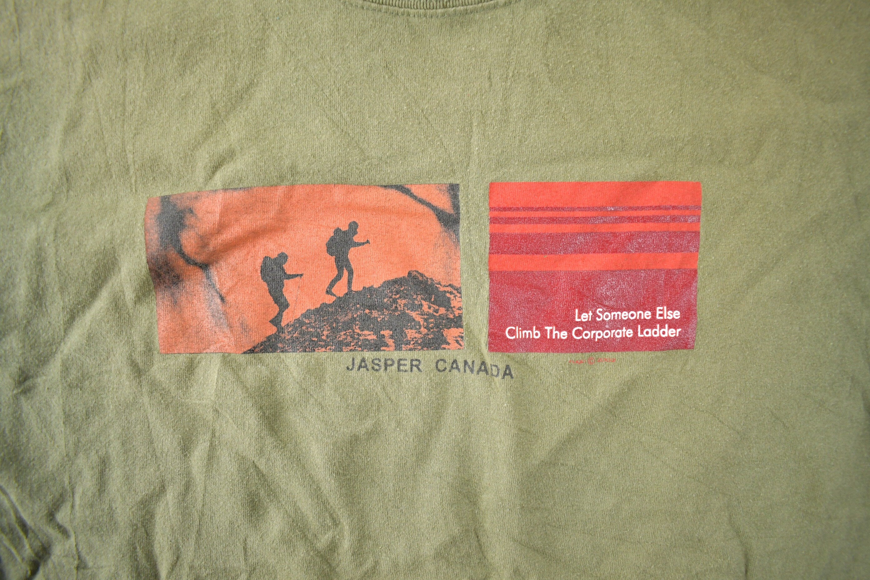 Vintage 1990s Jasper Canada Souvenir Travel T Shirt Made In Canada Size L