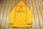Vintage 2000s Nautica Competition Embroidered Fleece Hoodie Men's XL