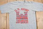 Vintage 1980s Army Engineers Fort Drum NY Graphic T Shirt