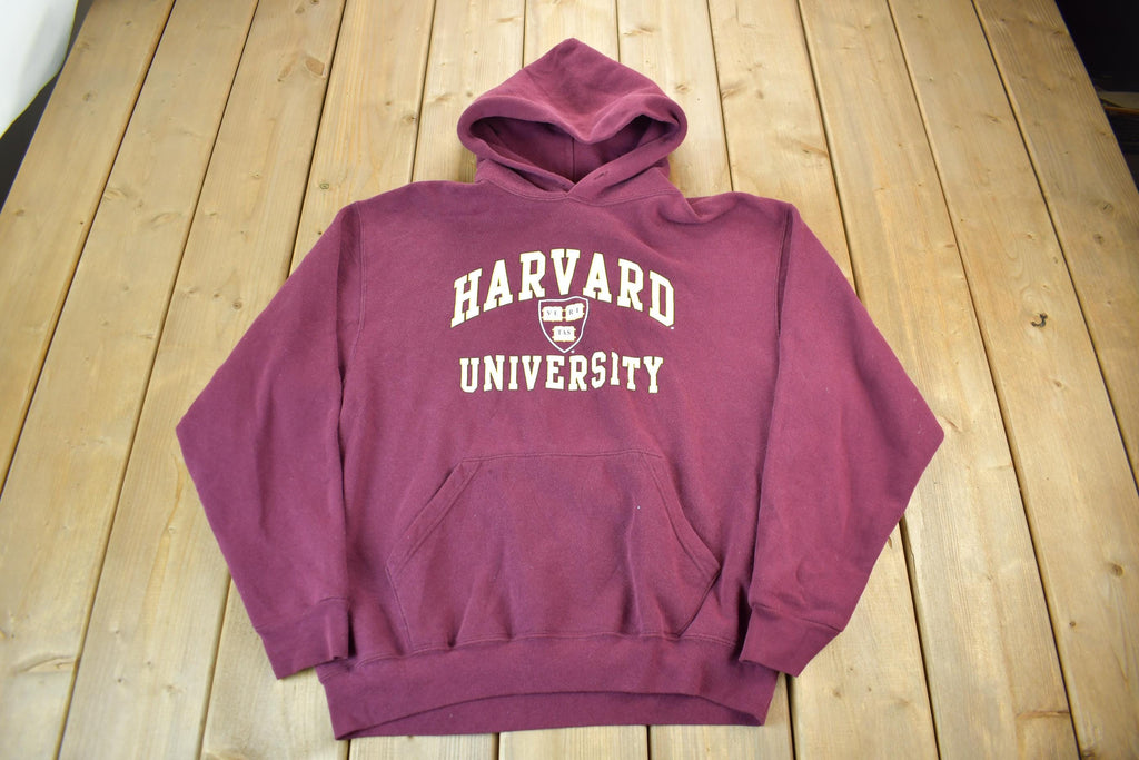 Vintage 1990s Harvard University Collegiate Hoodie  Harvard Sweatshirt  Sportswear  Americana  90s Harvard  Made In USA