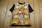 Vintage 1990s Womens Graphic Dress Shirt
