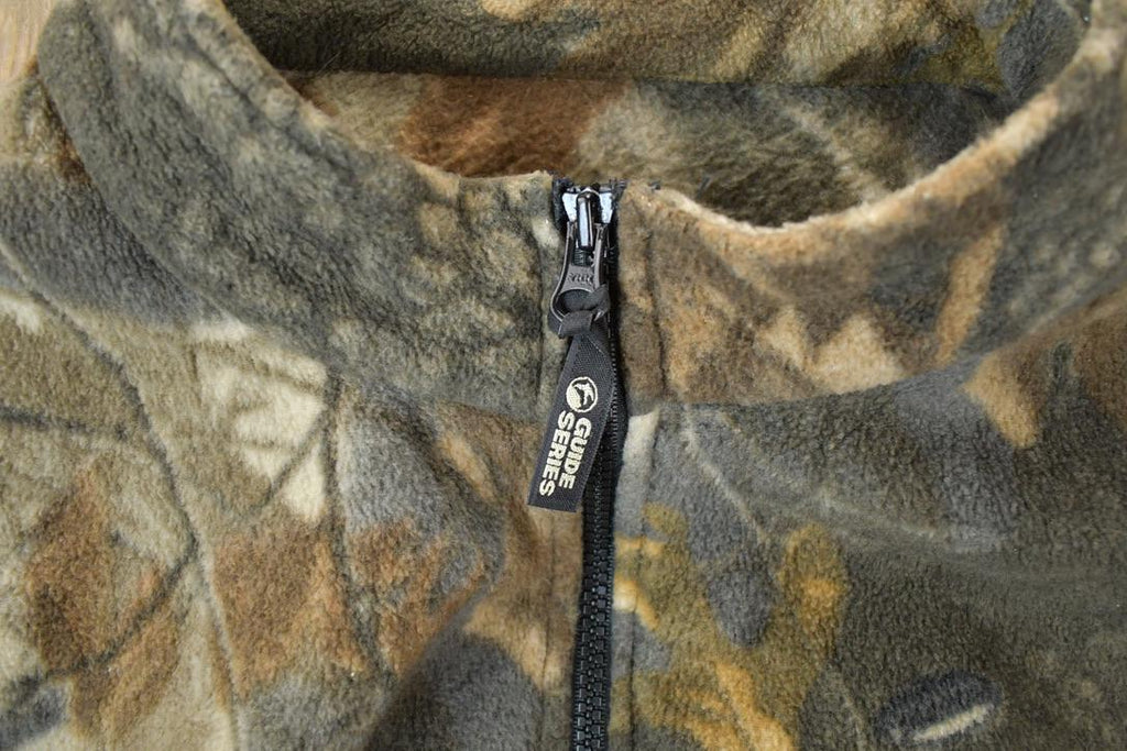 Vintage 1990s Guide Series Camo Fleece Sweater Vest