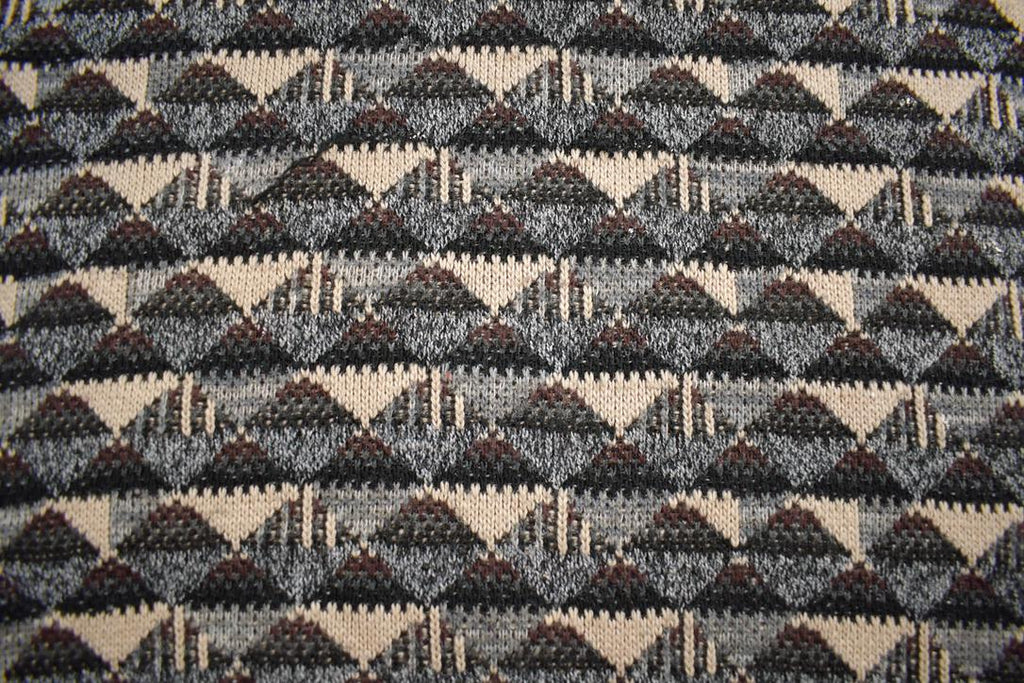 Vintage 1990s Natural Issue Abstract Pattern Knit Crewneck Sweater