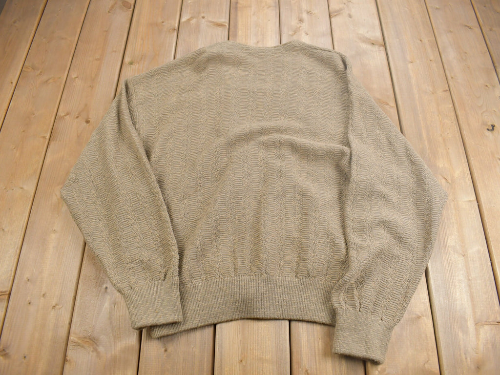 Vintage 1980s Arnold Palmer Robert Bruce Knit Cardigan Sweater