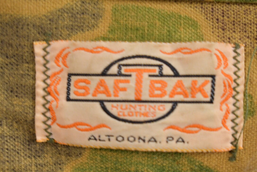 Vintage 1970s Saf T Bak Camo Hunting Vest