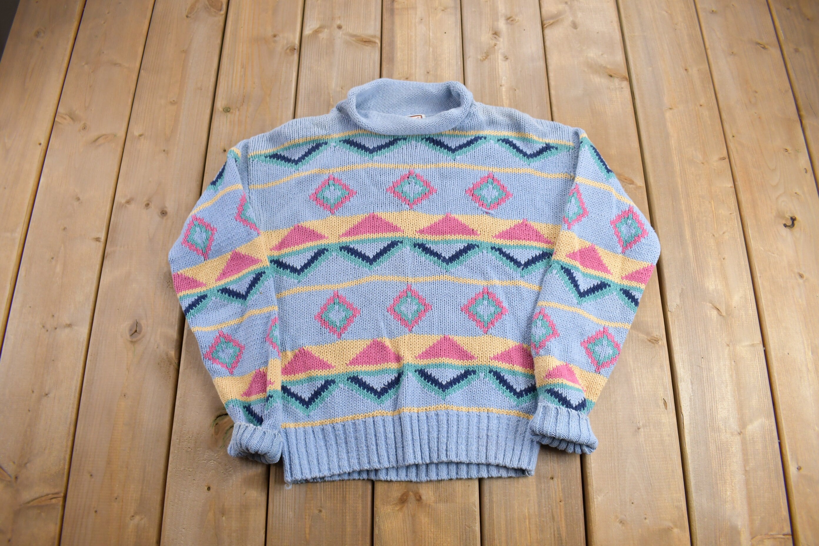 Vintage 1990s Merona Sport Knit Turtleneck Sweater