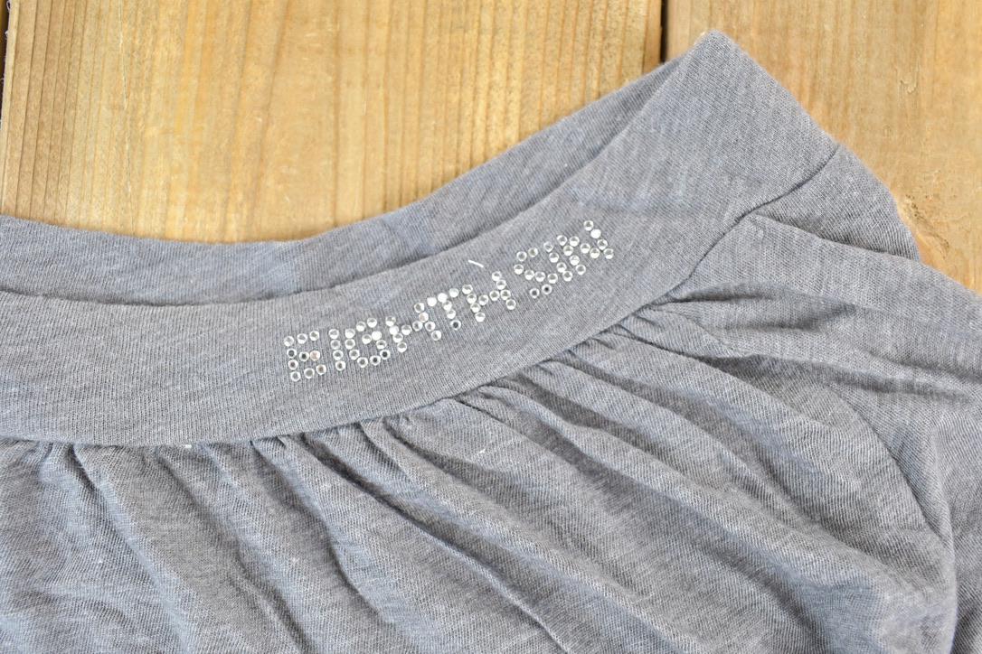 Women Vintage Eighth Sin Y2K T-Shirt / Vigoss Grunge Skull Print / Contrast Stitch / Internet Famous Clothing / Over Dyed