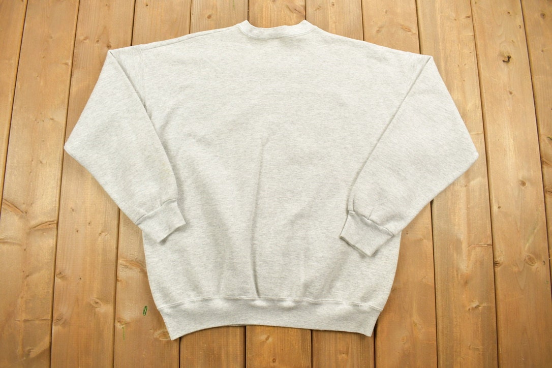 Vintage 1990s Discus Athletic Motorcycle Graphic Crewneck / 90s Pullover Sweatshirt / Streetwear / Made In The USA / Athletic Sportswear