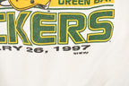 Vintage 1997 Green Bay Packers Super Bowl Champions Graphic Print NFL Football Crewneck Sweatshirt Men's L
