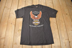 Vintage 1990s Harley Davidson Motorcycles Hempstead New York Single Stitch Graphic T-Shirt Made In USA