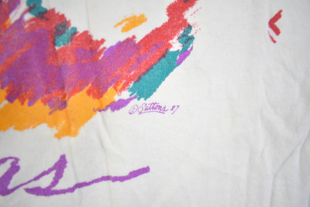 Vintage 1990s Texas Chili Pepper Drawn On Graphic T Shirt