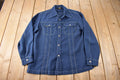 Vintage 1970s Lee Western Style Contrast Button Up Shirt Made in USA Size L