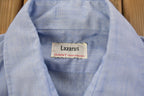 Vintage 1990s Lazarus Blank Blue Button Up Shirt