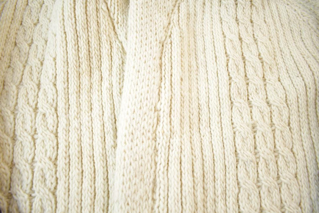 Vintage 1980s Knit Collared Abstract Pattern Cardigan Sweater