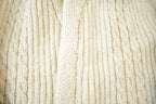 Vintage 1980s Knit Collared Abstract Pattern Cardigan Sweater