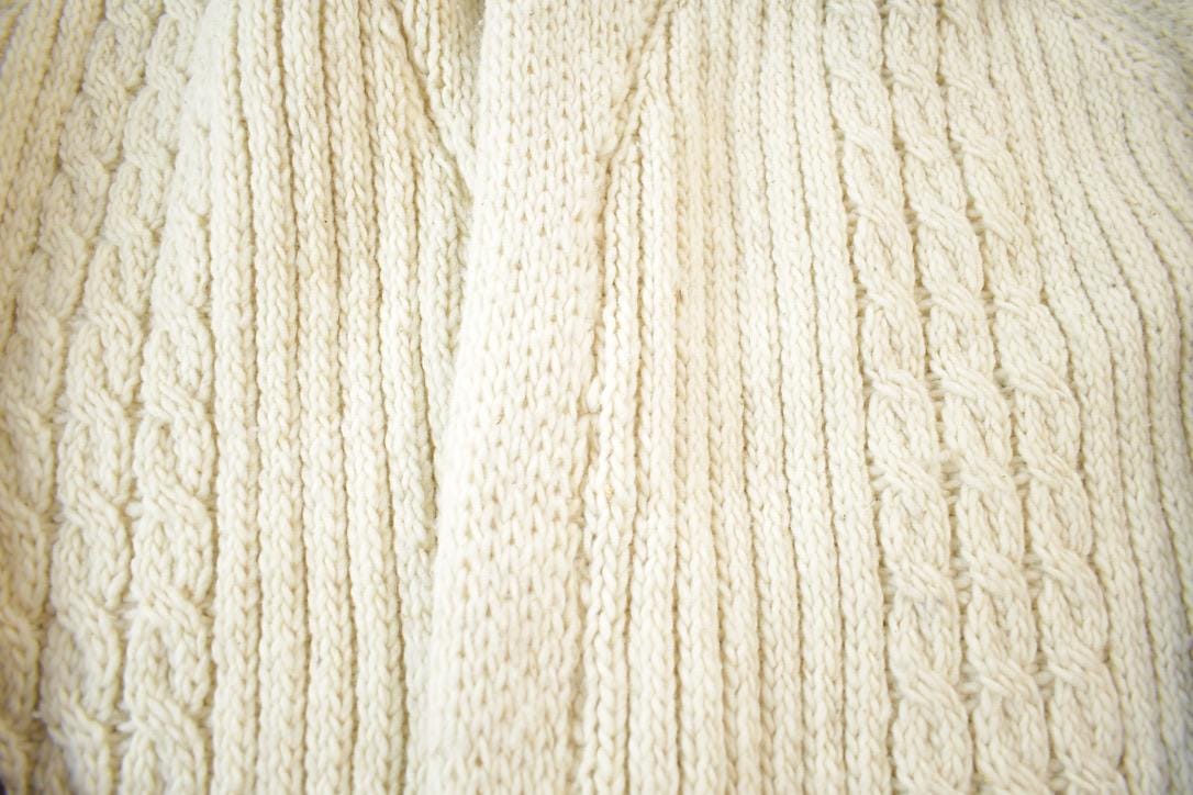 Vintage 1980s Knit Collared Abstract Pattern Cardigan Sweater