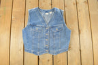 Vintage 2000s Gap Denim Button Up Vest Jacket Women's M