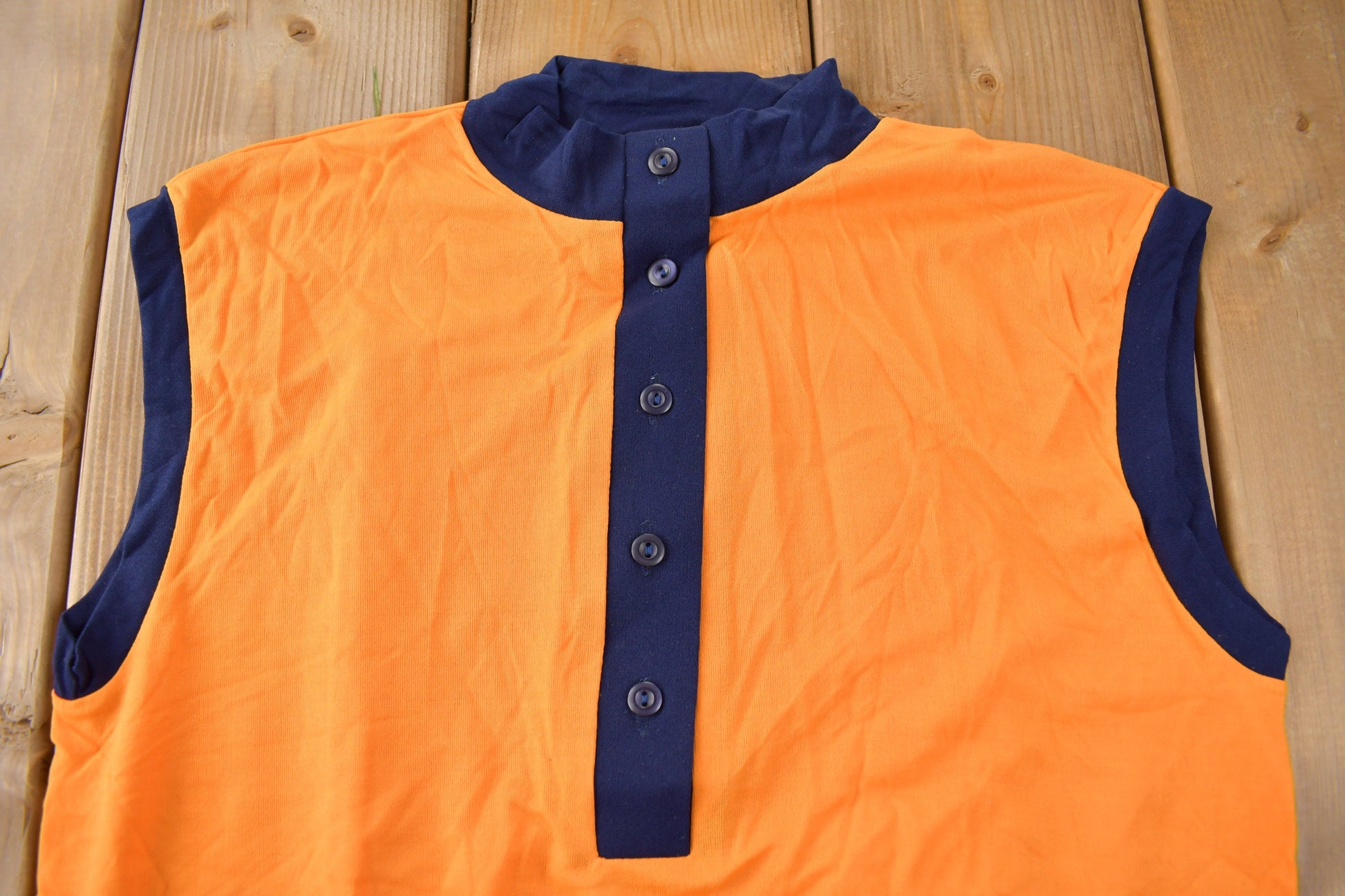 True Vintage 1960s Deadstock Helen Sue Sleeveless Nylon Blouse Knit Sport Top