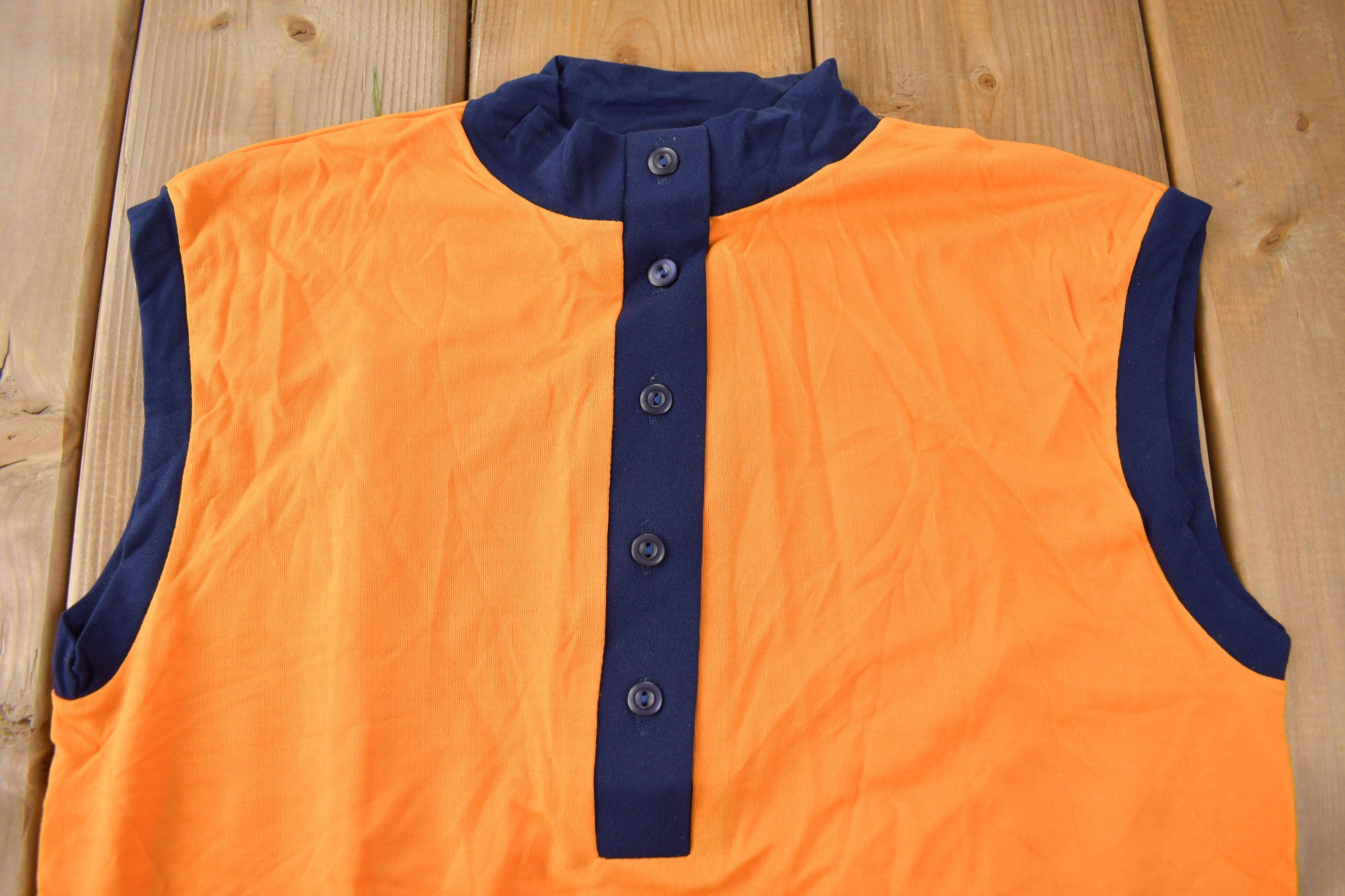 True Vintage 1960s Deadstock Helen Sue Sleeveless Nylon Blouse Knit Sport Top